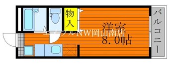 間取図 山陽本線（中国）/北長瀬駅 徒歩24分 1階 築25年