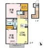 山陽本線（中国）/岡山駅 バス:30分:停歩6分 2階 築9年 2LDKの間取り