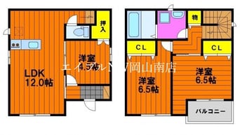 間取図 宇野線<宇野みなと線>/備前西市駅 徒歩58分 1階 築9年