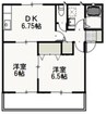 岡山市電清輝橋線<岡山電気軌道>/清輝橋駅 徒歩55分 1階 築28年 2DKの間取り