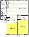 山陽本線（中国）/岡山駅 バス:20分:停歩5分 2階 築37年 2LDKの間取り