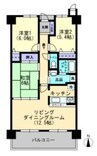 宇野線<宇野みなと線>/大元駅 徒歩36分 8階 築30年 3LDKの間取り