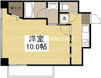 間取図 岡山市電東山本線<岡山電気軌道>/岡山駅前駅 徒歩12分 6階 築6年