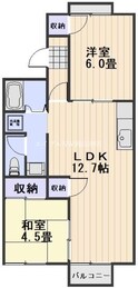 ガーデンハイツ南輝　Ｃ棟の間取図