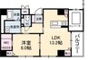 岡山市電東山本線<岡山電気軌道>/柳川駅 徒歩2分 3階 築6年 1LDKの間取り