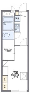 宇野線<宇野みなと線>/宇野駅 徒歩15分 2階 築17年 1Kの間取り