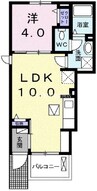 岡山市電清輝橋線<岡山電気軌道>/清輝橋駅 徒歩29分 1階 築6年 1LDKの間取り