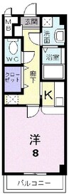 岡山市電清輝橋線<岡山電気軌道>/清輝橋駅 徒歩28分 3階 築19年 1Kの間取り