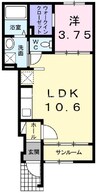 宇野線<宇野みなと線>/備前田井駅 徒歩15分 1階 築12年 1LDKの間取り