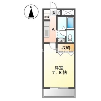 間取図 山陽本線（中国）/北長瀬駅 徒歩15分 2階 築22年