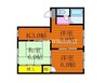 山陽本線（中国）/岡山駅 バス:30分:停歩12分 1階 築30年 3Kの間取り