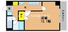 山陽本線（中国）/北長瀬駅 徒歩28分 6階 築25年 1Kの間取り