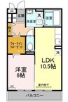 宇野線<宇野みなと線>/大元駅 徒歩21分 3階 築16年 1LDKの間取り