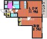 宇野線<宇野みなと線>/備前西市駅 徒歩21分 3階 築35年 1LDKの間取り
