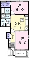 宇野線<宇野みなと線>/備前田井駅 徒歩13分 1階 築12年 2DKの間取り