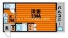 宇野線<宇野みなと線>/備前西市駅 徒歩73分 4階 築36年 1Kの間取り