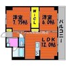 吉備線<桃太郎線>/備前一宮駅 徒歩17分 6階 築11年 2LDKの間取り