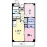 岡山市電清輝橋線<岡山電気軌道>/清輝橋駅 徒歩35分 2階 築27年 2LDKの間取り