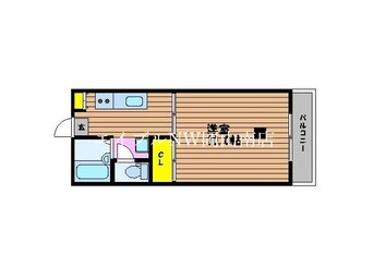 間取図 山陽本線（中国）/岡山駅 バス35分浦安口バス停下車:停歩10分 3階 築37年