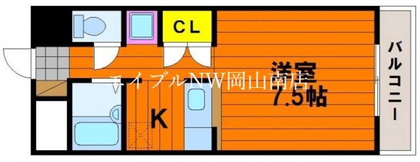 間取図 宇野線<宇野みなと線>/大元駅 徒歩28分 4階 築33年