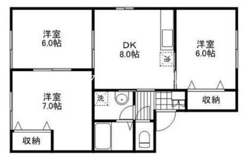 間取図 山陽本線（中国）/北長瀬駅 徒歩14分 1階 築31年