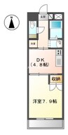 宇野線<宇野みなと線>/備前西市駅 徒歩7分 1階 築17年 1DKの間取り