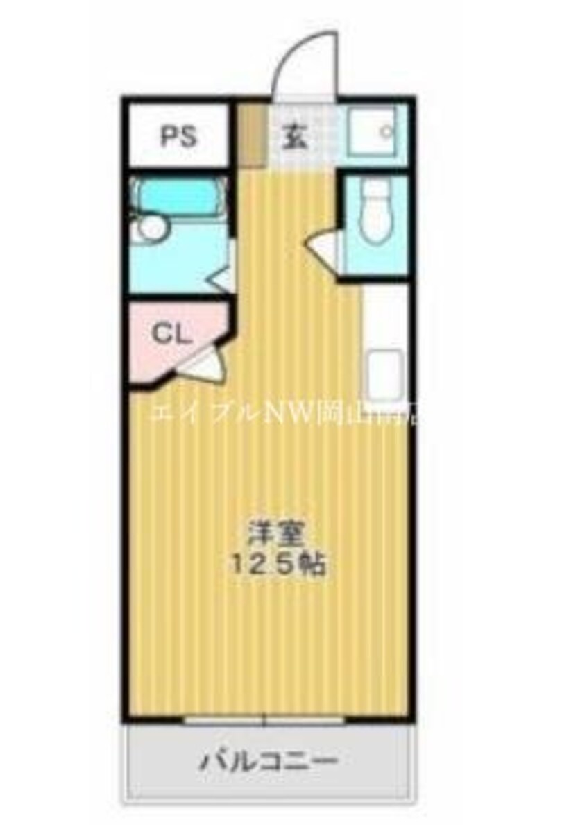 間取図 宇野線<宇野みなと線>/備前西市駅 徒歩9分 2階 築23年