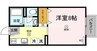 宇野線<宇野みなと線>/大元駅 徒歩15分 2階 築29年 1Rの間取り