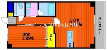 間取図 宇野線<宇野みなと線>/大元駅 徒歩2分 2階 築15年