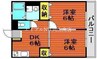 宇野線<宇野みなと線>/備前西市駅 徒歩8分 2階 築19年 2DKの間取り
