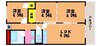 岡山市電清輝橋線<岡山電気軌道>/清輝橋駅 徒歩19分 4階 築46年 3LDKの間取り