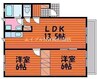 山陽本線（中国）/庭瀬駅 徒歩14分 2階 築19年 2LDKの間取り