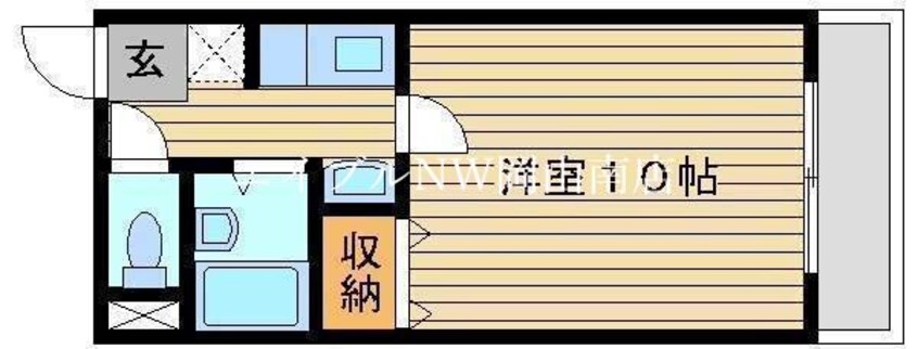 間取図 宇野線<宇野みなと線>/備前西市駅 徒歩11分 8階 築30年