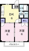 宇野線<宇野みなと線>/備前田井駅 徒歩13分 2階 築30年 2DKの間取り