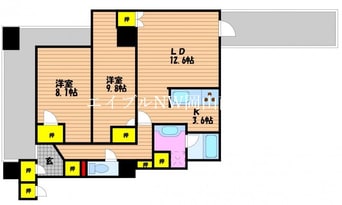 間取図 宇野線<宇野みなと線>/妹尾駅 徒歩2分 6階 築6年