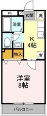 宇野線<宇野みなと線>/備前西市駅 徒歩9分 2階 築34年 1Kの間取り