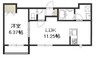 宇野線<宇野みなと線>/大元駅 徒歩8分 2階 築7年 1LDKの間取り