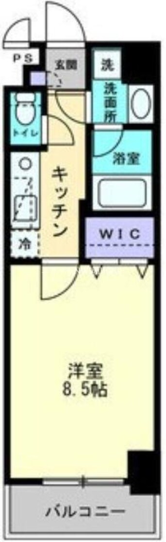 間取図 岡山市電清輝橋線<岡山電気軌道>/大雲寺前駅 徒歩3分 6階 1年未満