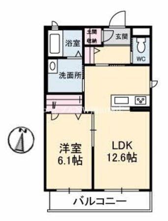 間取図 岡山市電東山本線<岡山電気軌道>/東山・おかでんミュージアム駅 徒歩25分 2階 築8年