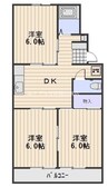 山陽本線（中国）/岡山駅 バス:27分:停歩14分 2階 築37年 3DKの間取り