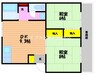 宇野線<宇野みなと線>/備前西市駅 徒歩14分 1階 築38年 2DKの間取り