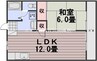 岡山市電清輝橋線<岡山電気軌道>/清輝橋駅 徒歩28分 1階 築36年 1LDKの間取り