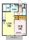 宇野線<宇野みなと線>/備前西市駅 徒歩18分 2階 築15年 1LDKの間取り