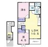 宇野線<宇野みなと線>/常山駅 徒歩23分 2階 築21年 2LDKの間取り