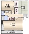 山陽本線（中国）/岡山駅 バス:28分:停歩2分 2階 築26年 2LDKの間取り