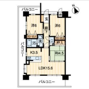 間取図 岡山市電東山本線<岡山電気軌道>/中納言駅 徒歩3分 10階 築18年