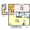 岡山市電東山本線<岡山電気軌道>/東山・おかでんミュージアム駅 徒歩73分 2階 築11年 1LDKの間取り