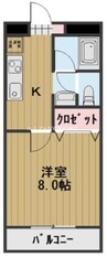 宇野線<宇野みなと線>/早島駅 徒歩16分 4階 築31年 1Kの間取り