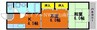 山陽本線（中国）/岡山駅 バス:20分:停歩4分 3階 築30年 2DKの間取り