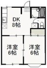 宇野線<宇野みなと線>/備前西市駅 徒歩12分 2階 築35年 2DKの間取り